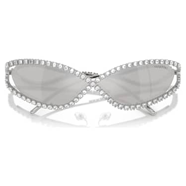 Gafas de sol, Forma de máscara, SK7024, Tono plateado - Swarovski, 5706549