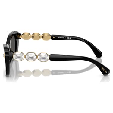 Occhiali da sole, Forma a farfalla, SK6033, Neri - Swarovski, 5706550
