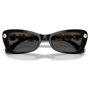 Ochelari de soare, Formă fluture, SK6033, Negri - Swarovski, 5706550
