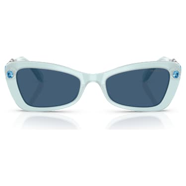 Sunglasses, Butterfly shape, SK6033, Blue - Swarovski, 5706553