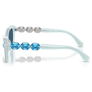 Sunglasses, Butterfly shape, SK6033, Blue - Swarovski, 5706553