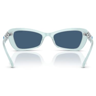 Lunettes de soleil, Monture papillon, SK6033, Bleu - Swarovski, 5706553