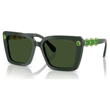 Sonnenbrille, Quadratische Form, SK6032, Grün - Swarovski, 5706555