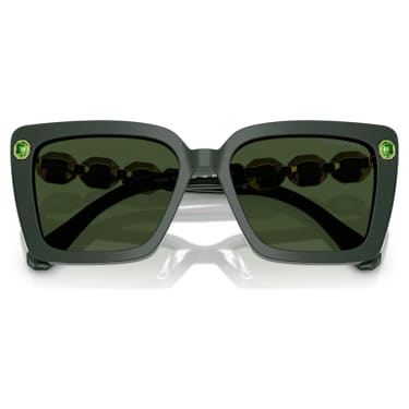 Gafas de sol, Forma cuadrada, SK6032, Verdes - Swarovski, 5706555