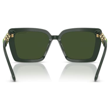 Gafas de sol, Forma cuadrada, SK6032, Verdes - Swarovski, 5706555