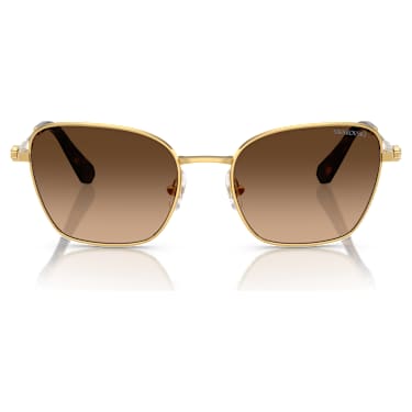 Lunettes de soleil, Forme carrée, SK7029, Ton doré - Swarovski, 5706557