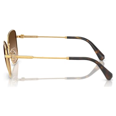 Lunettes de soleil, Forme carrée, SK7029, Ton doré - Swarovski, 5706557