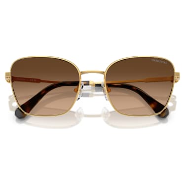 Sunglasses, Square shape, SK7029, Gold tone - Swarovski, 5706557