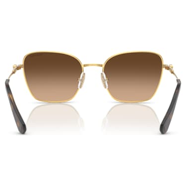 Sunglasses, Square shape, SK7029, Gold tone - Swarovski, 5706557