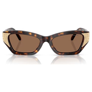 Lunettes de soleil, Style Cat-eye, SK6029, Marron - Swarovski, 5706559