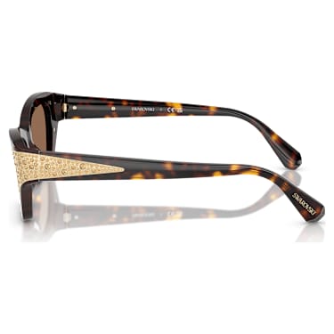 スワロフスキー おしゃれ色付きサングラス サングラス--キャッツアイ