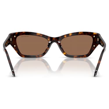 Sunglasses, Cat-eye shape, SK6029, Brown - Swarovski, 5706559
