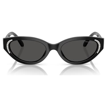 Occhiali da sole, Forma Cat-eye, SK6030, Neri - Swarovski, 5706560