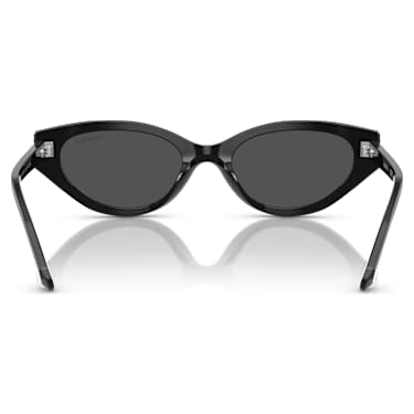Sunglasses, Cat-Eye shape, SK6030, Black - Swarovski, 5706560
