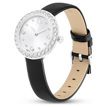 Reloj Matrix Tennis, Fabricado en Suiza, Correa de piel, Negro, Acero inoxidable - Swarovski, 5706663