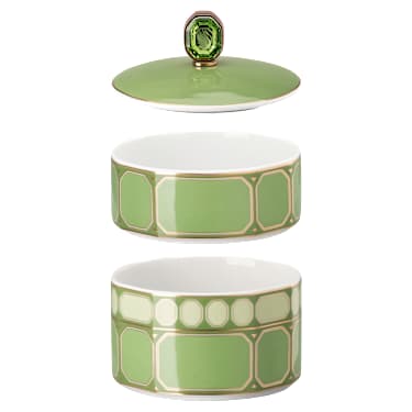 Signum box, Porcelain, Small, Green - Swarovski, 5706885