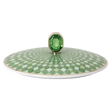Signum Dose, Porzellan, Grün - Swarovski, 5706893