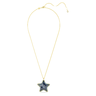 SCS Anhänger, Seestern, Blau, Goldlegierungsschicht - Swarovski, 5707049