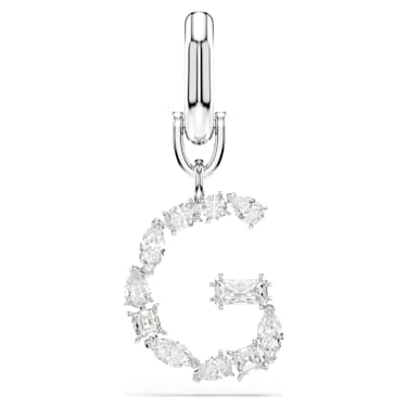 Charm Symbolica, G, Blanc, Métal rhodié - Swarovski, 5707219