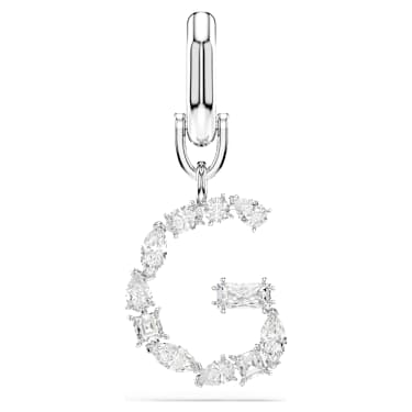 Charm Symbolica, G, Bianco, Placcato rodio - Swarovski, 5707219
