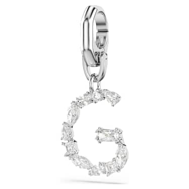 Charm Symbolica, G, Bianco, Placcato rodio - Swarovski, 5707219