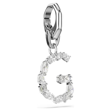Charm Symbolica, G, Blanc, Métal rhodié - Swarovski, 5707219