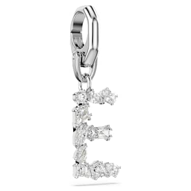 Charm Symbolica, E, Bianco, Placcato rodio - Swarovski, 5707221