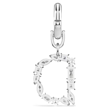 Charm Symbolica, D, Bianco, Placcato rodio - Swarovski, 5707222