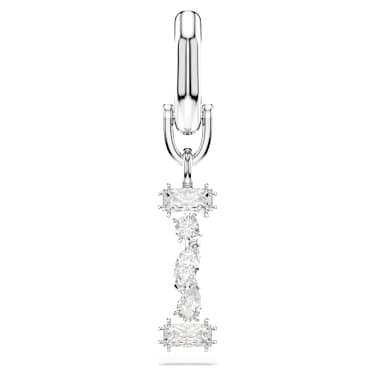 Charm Symbolica, I, Bianco, Placcato rodio - Swarovski, 5707223