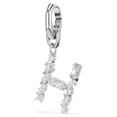 Symbolica Charm, H, Weiß, Rhodiniert - Swarovski, 5707224