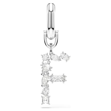Charm Symbolica, F, Bianco, Placcato rodio - Swarovski, 5707225