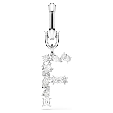 Charm Symbolica, F, Bianco, Placcato rodio - Swarovski, 5707225