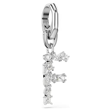 Charm Symbolica, F, Bianco, Placcato rodio - Swarovski, 5707225