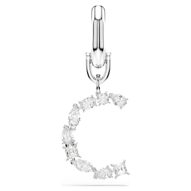 Symbolica Charm, C, Weiß, Rhodiniert - Swarovski, 5707228