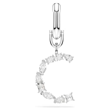 Symbolica Charm, C, Weiß, Rhodiniert - Swarovski, 5707228