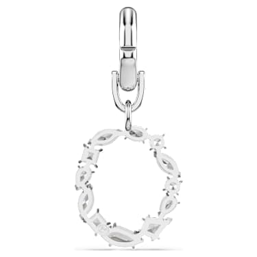 Charm Symbolica, O, Bianco, Placcato rodio - Swarovski, 5707229