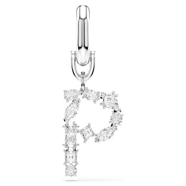 Symbolica Charm, P, Weiß, Rhodiniert - Swarovski, 5707230