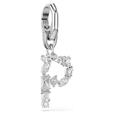 Symbolica Charm, P, Weiß, Rhodiniert - Swarovski, 5707230