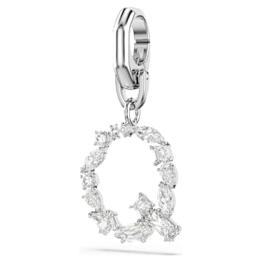 Symbolica Charm, Q, Weiß, Rhodiniert - Swarovski, 5707281