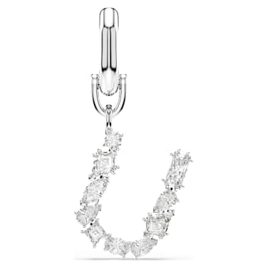 Charm Symbolica, U, Blanc, Métal rhodié - Swarovski, 5707284