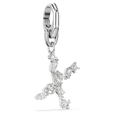 Symbolica Charm, X, Weiß, Rhodiniert - Swarovski, 5707288