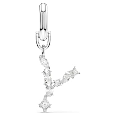 Symbolica Charm, Y, Weiß, Rhodiniert - Swarovski, 5707289