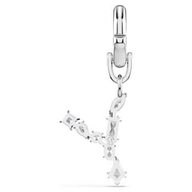 Symbolica Charm, Y, Weiß, Rhodiniert - Swarovski, 5707289