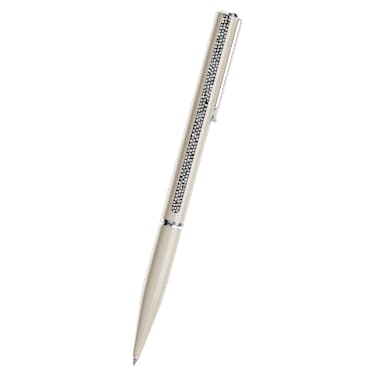 Crystal Shimmer Glide ballpoint pen, Beige, Beige lacquered, Chrome plated - Swarovski, 5707705