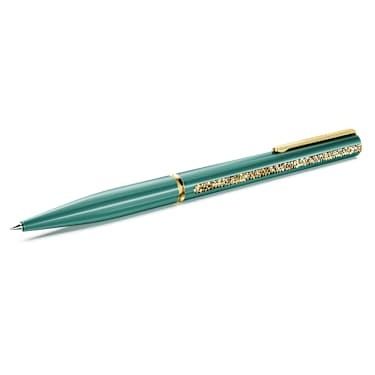 R&Wクリスタルバッキー Pix Shimmer, Verde, Verde lăcuit, placat cu nuanță aurie | Swarovski