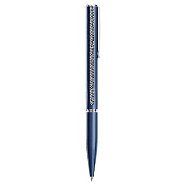 Crystal Shimmer Glide 볼포인트 펜, 블루, 블루 래커 처리, 크롬 플래팅 - Swarovski, 5707709