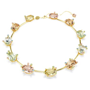 Gema Halskette, Verschiedene Schliffe, Mehrfarbig, Goldlegierungsschicht - Swarovski, 5708027