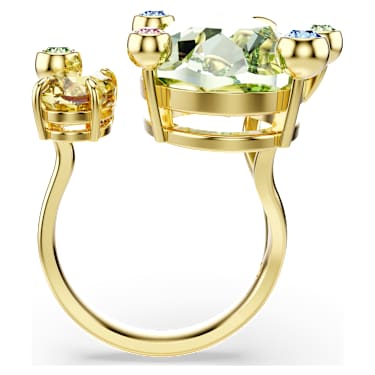 Gema 開口戒指, 混合式切割, 漸層色, 鍍金色色調 - Swarovski, 5708028