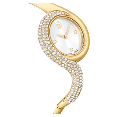Dextera Asymmetric óra, Svájci gyártmány, Fémszíj, Arany árnyalatú, Arany árnyalatú felület - Swarovski, 5708030