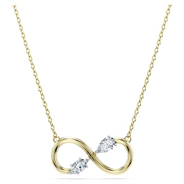 Pendentif Eternity, Diamants créés en laboratoire 0,35 ct tw, Tailles variées, Infini, Or jaune 14 carats - Swarovski, 5708039